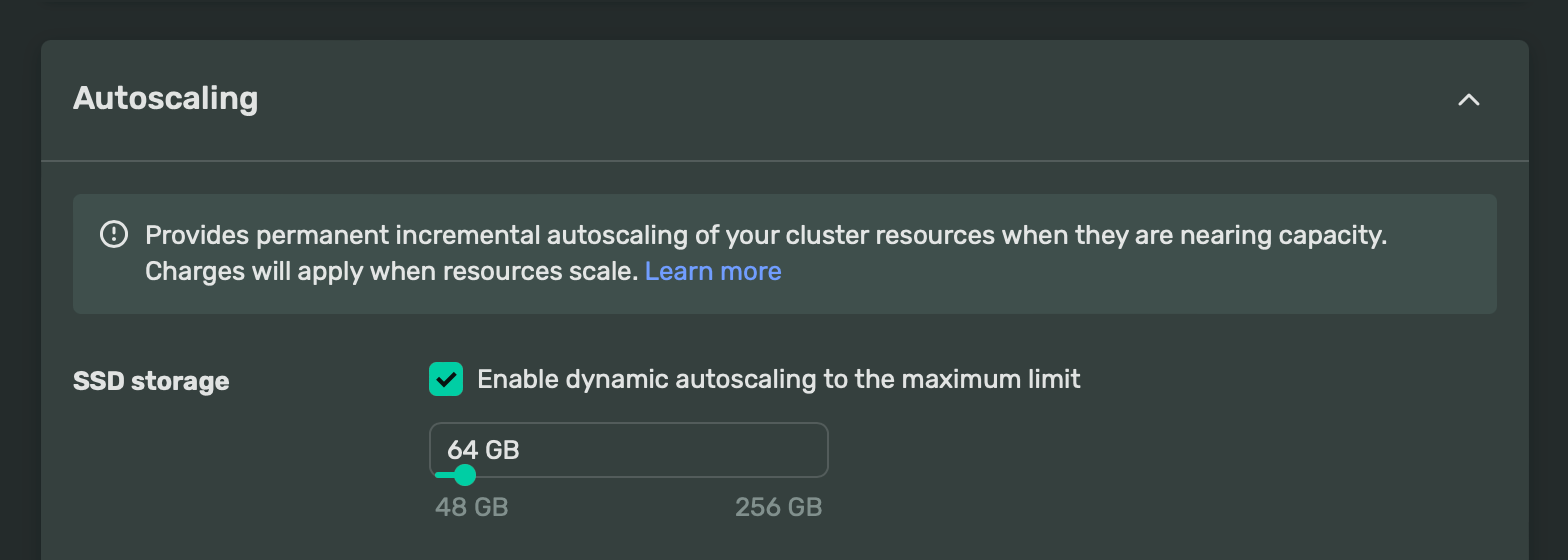 configure autoscaling