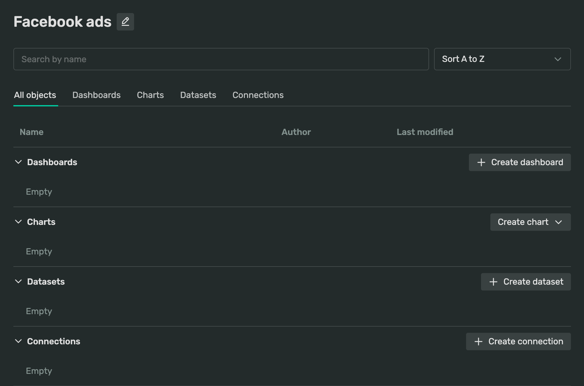 A screenshot showing an empty workbook in the DoubleCloud console