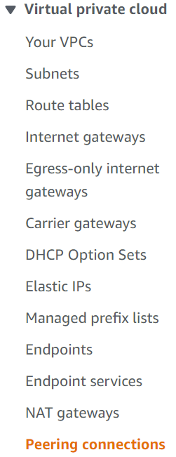 select-peering-connections